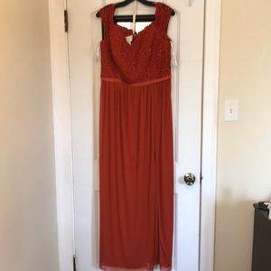 David’s Bridal Bridesmaid Dress - Sienna Orange